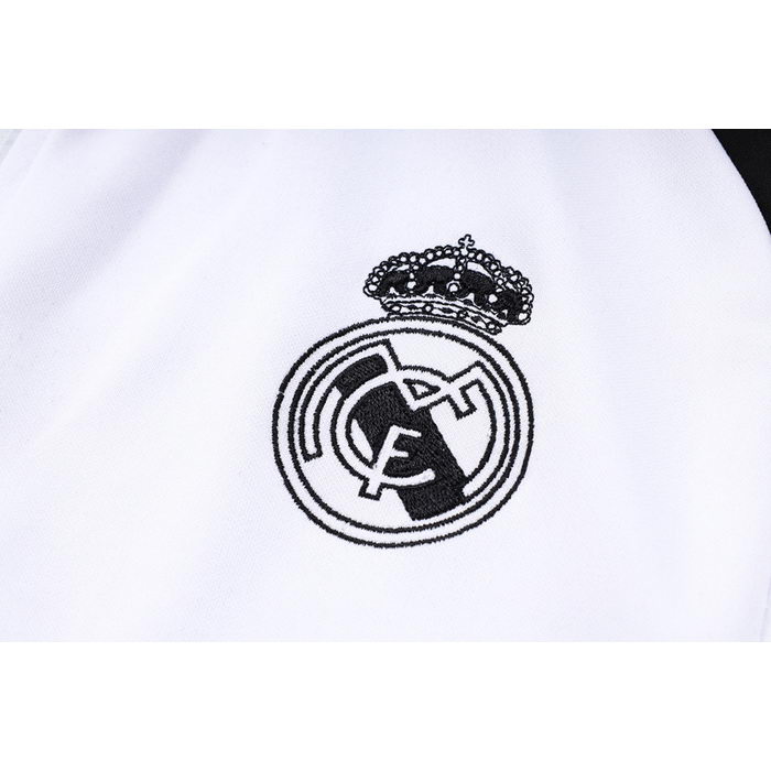 Chandal de Chaqueta del Real Madrid Nino 23-24 Blanco y Negro